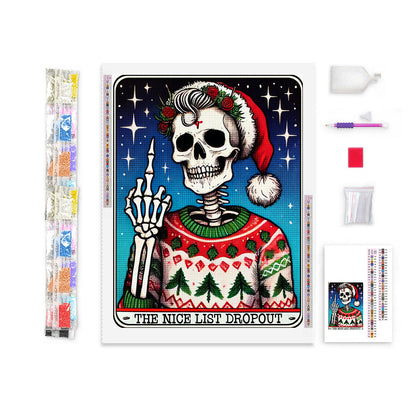 The Nice List Dropout - Tarot Card Diamond Painting