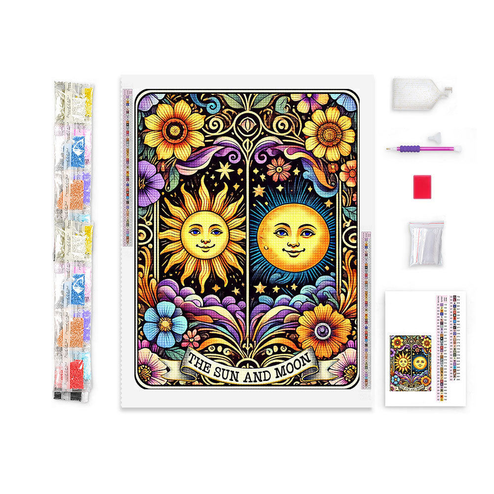 The Sun And Moon - Tarot Card Diamond Painting