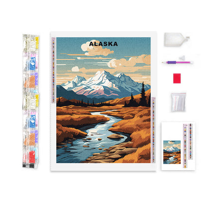 Alaska U.S. State Diamond Painting