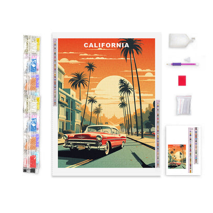 California U.S. State Diamond Painting