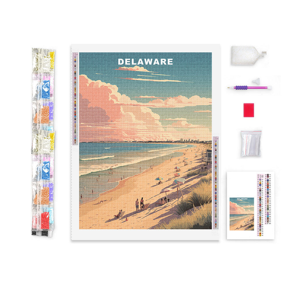 Delaware U.S. State Diamond Painting