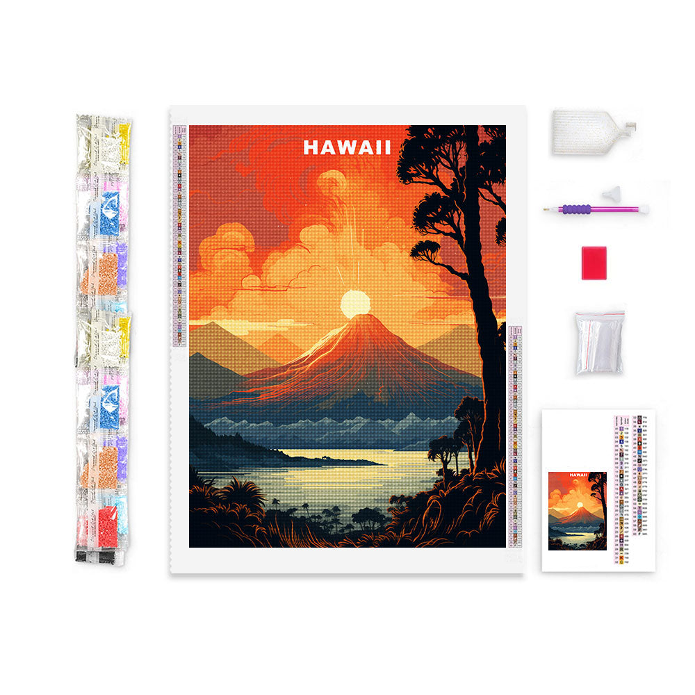 Hawaii U.S. State Diamond Painting