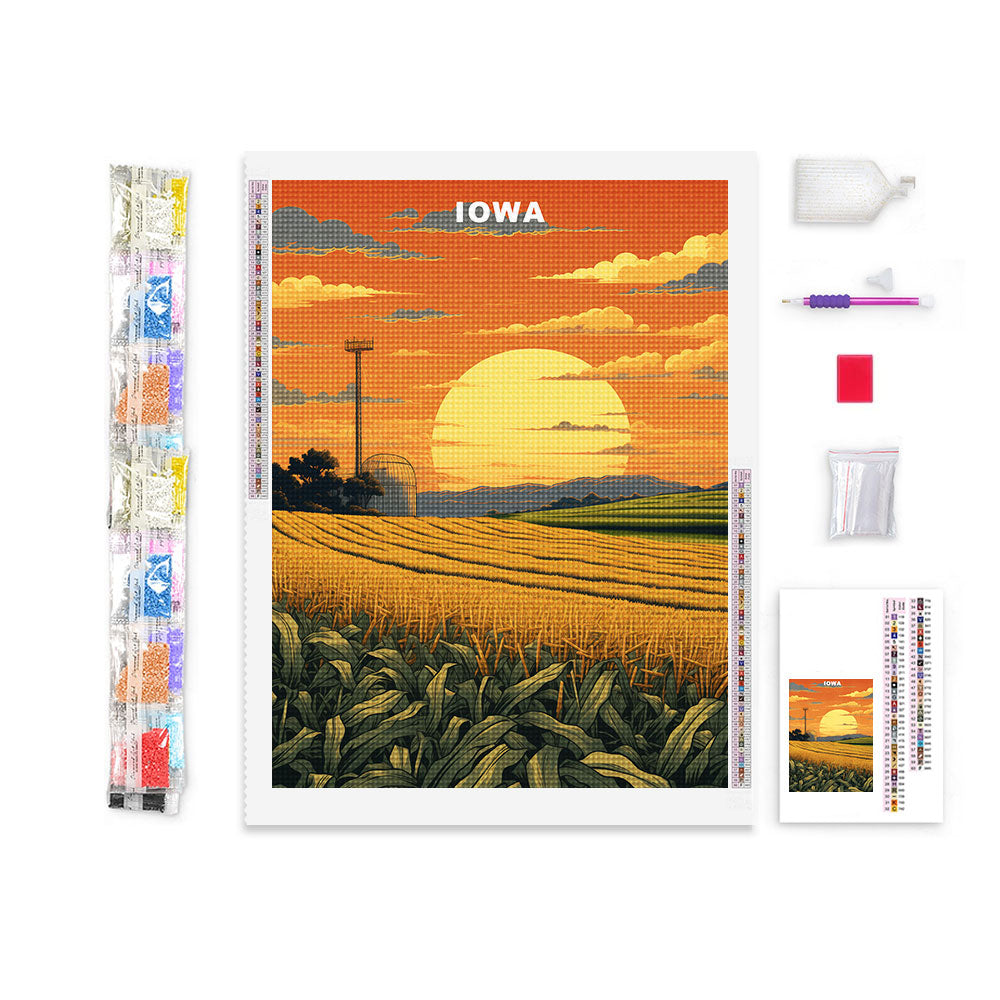 Iowa U.S. State Diamond Painting