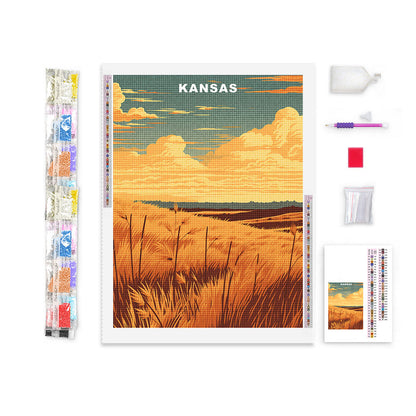 Kansas U.S. State Diamond Painting