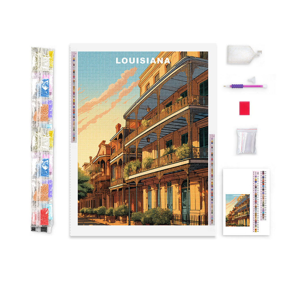 Louisiana U.S. State Diamond Painting