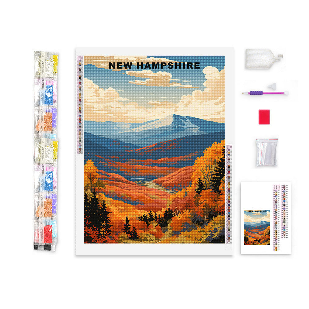 New Hampshire U.S. State Diamond Painting