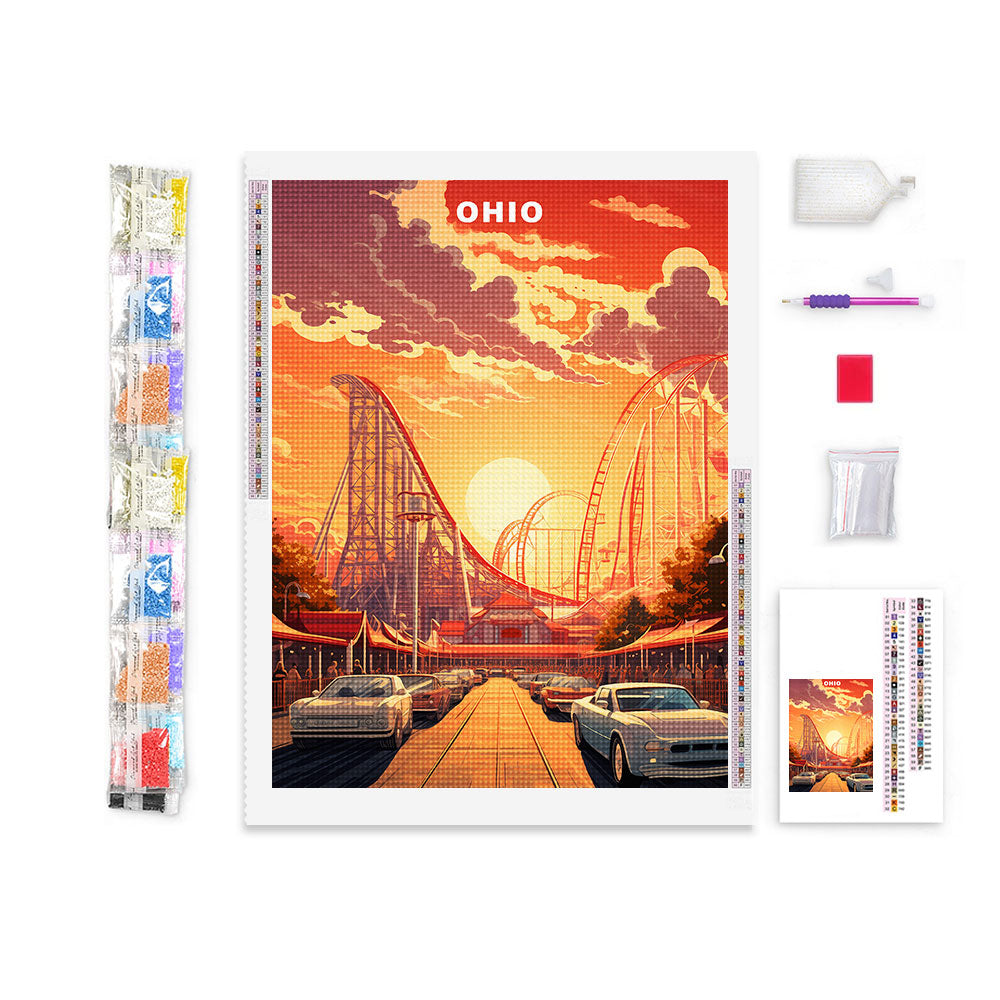 Ohio U.S. State Diamond Painting