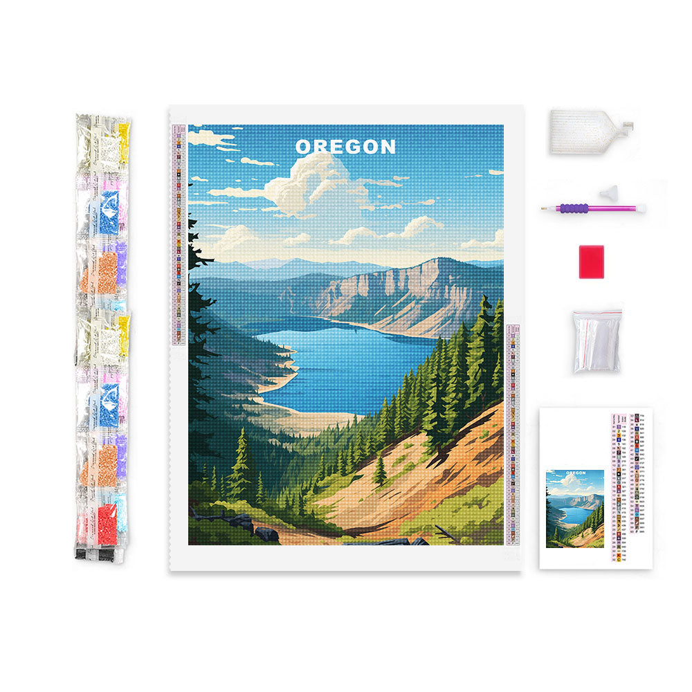 Oregon U.S. State Diamond Painting