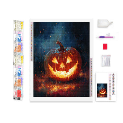 Smiling Jack-o'-Lantern Diamond Painting