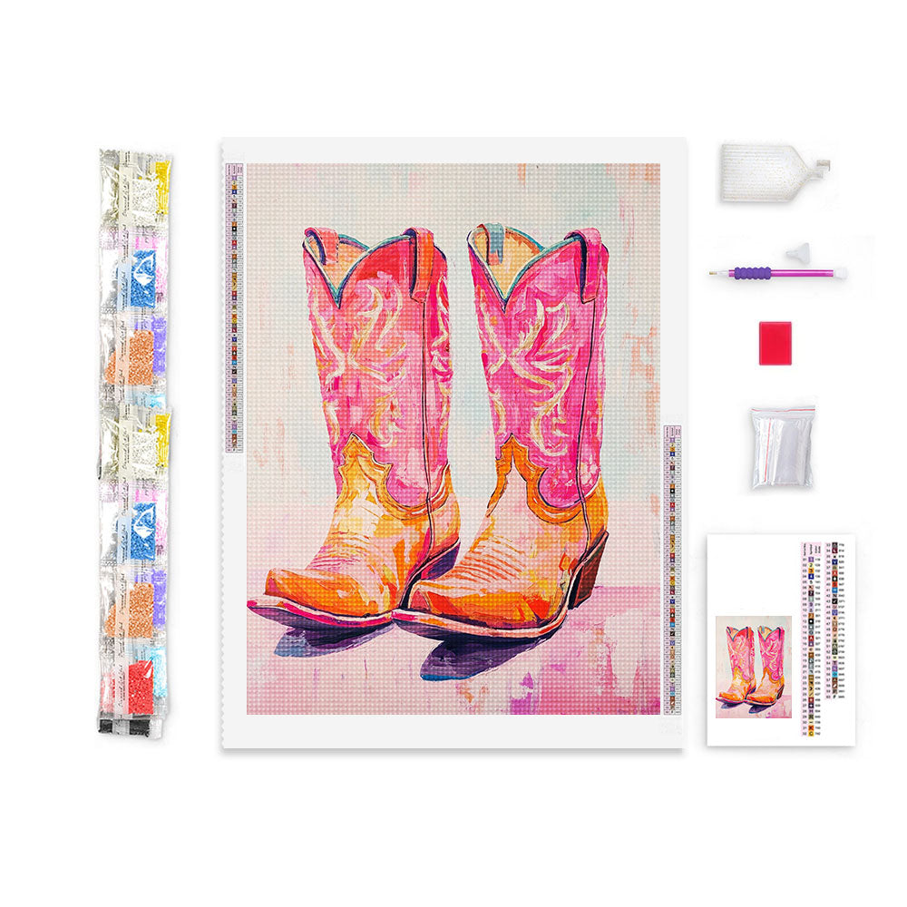 Western Boots Diamond Painting