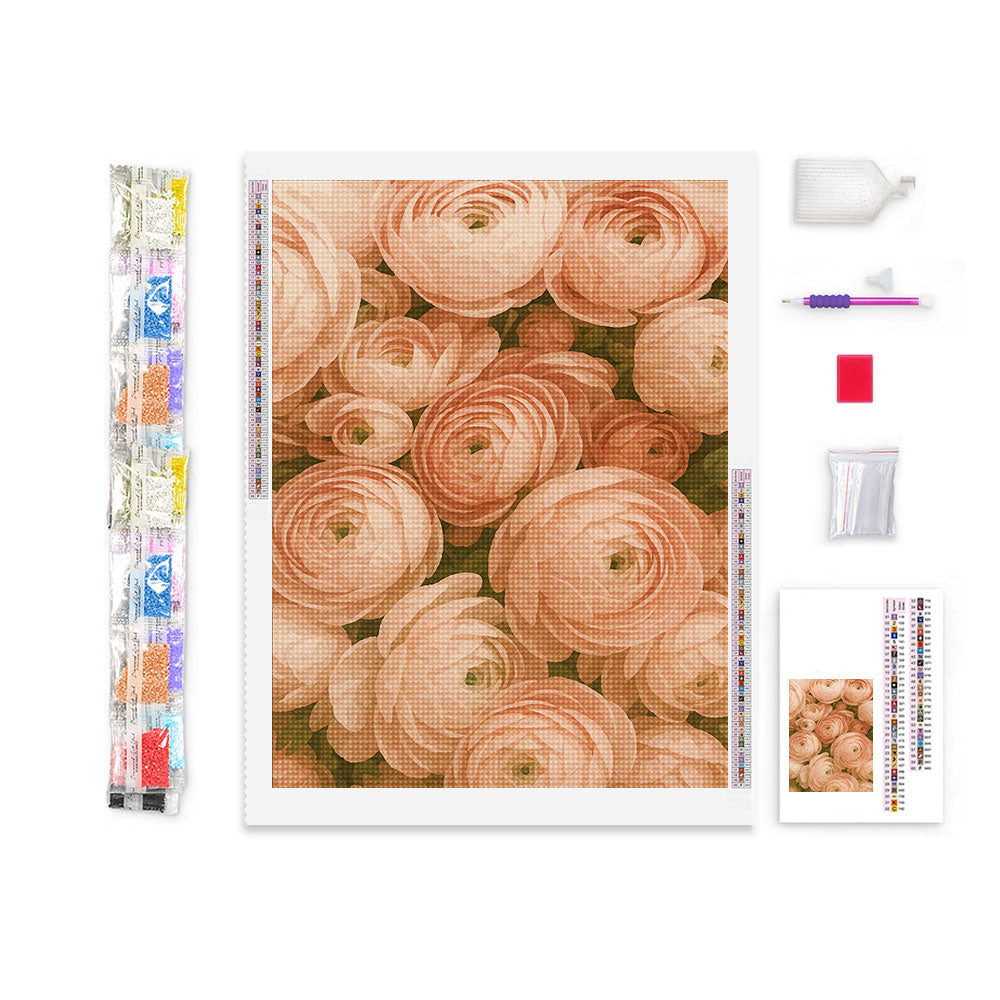 Peach Ranunculus | Diamond Painting