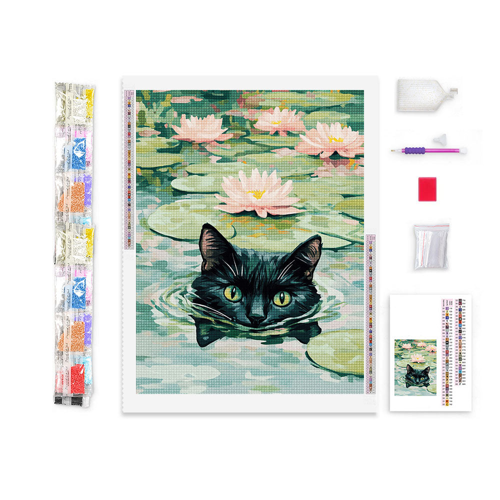 Lily Pond Watcher | Diamond Painting
