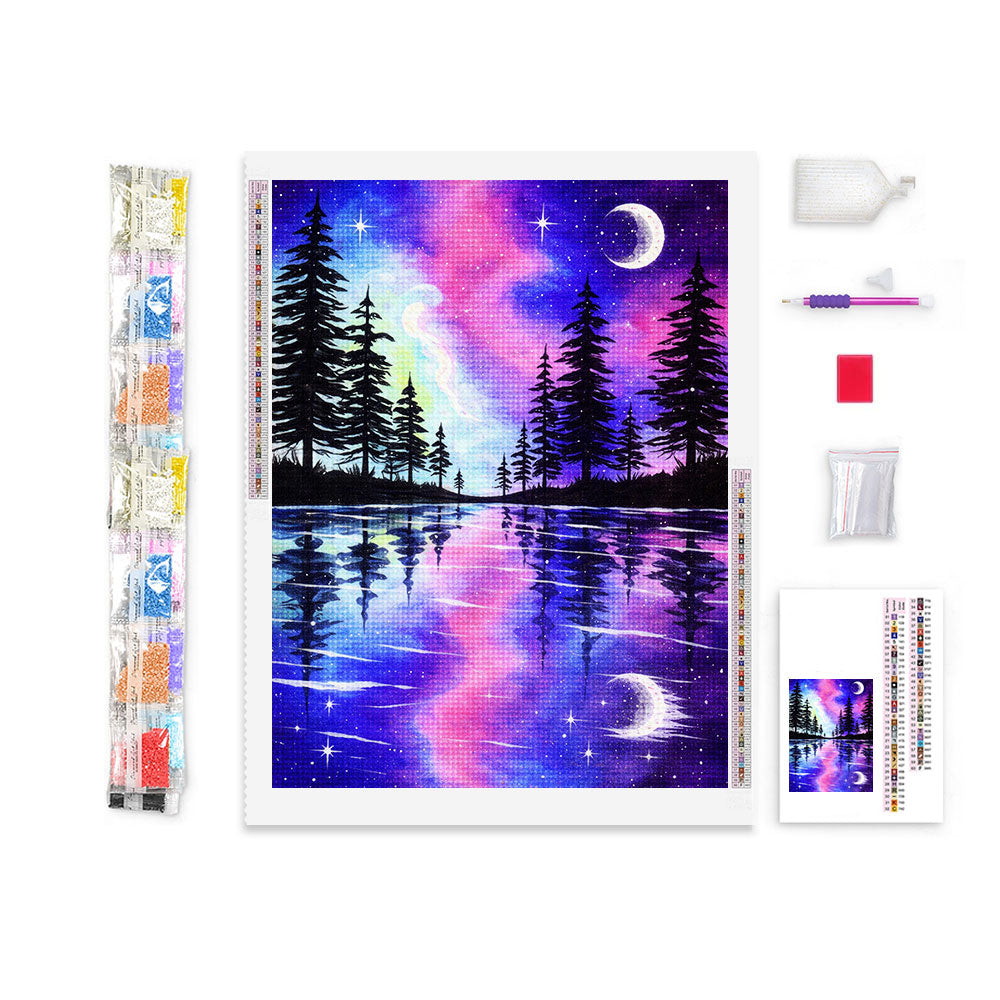 Nebula Lake Reflection | Diamond Painting