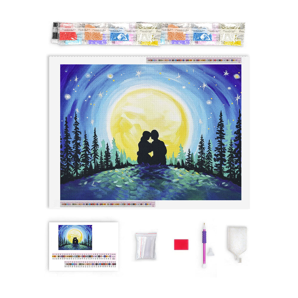 The Moon’s Embrace | Diamond Painting