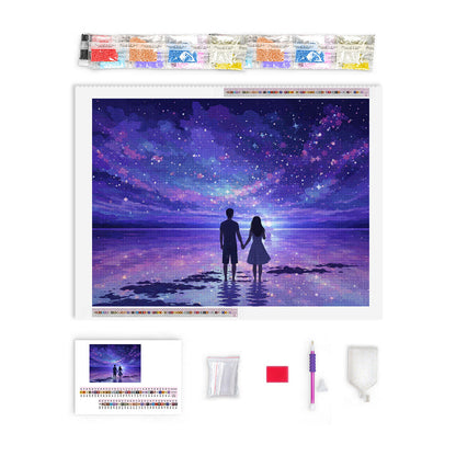 Starlit Shore Couple | Diamond Painting