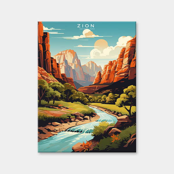 Diamantmalerei im Zion-Nationalpark