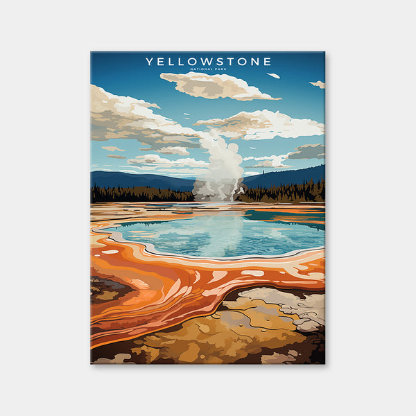 Diamantmalerei im Yellowstone-Nationalpark