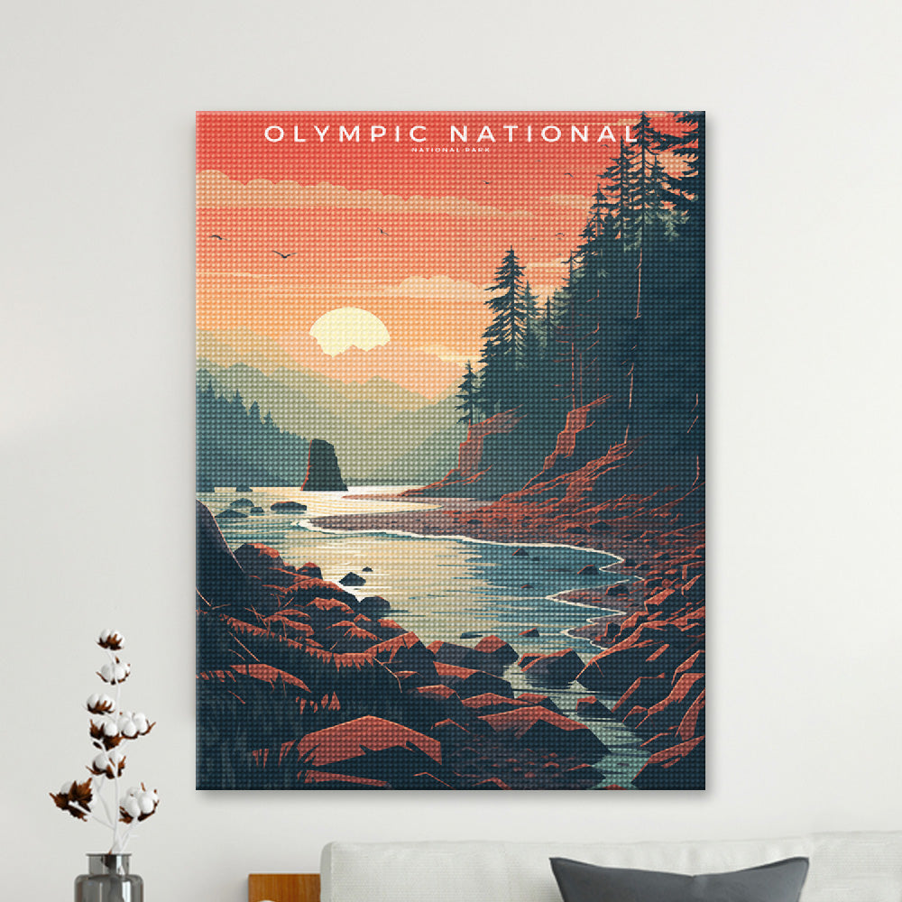 Olympic National - National Park Diamond Painting