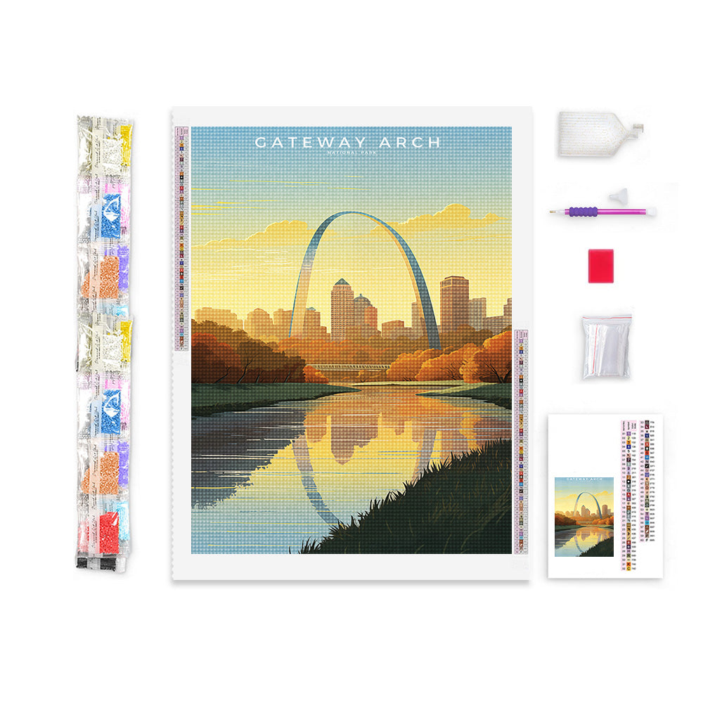 Gateway Arch National Park Diamond Painting