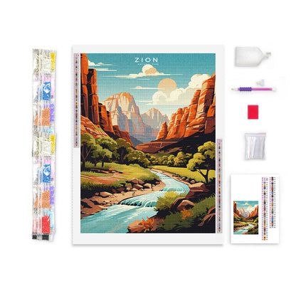 Zion National Park Diamond Painting