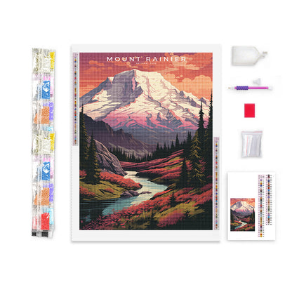 Mount Rainier National Park Diamond Painting