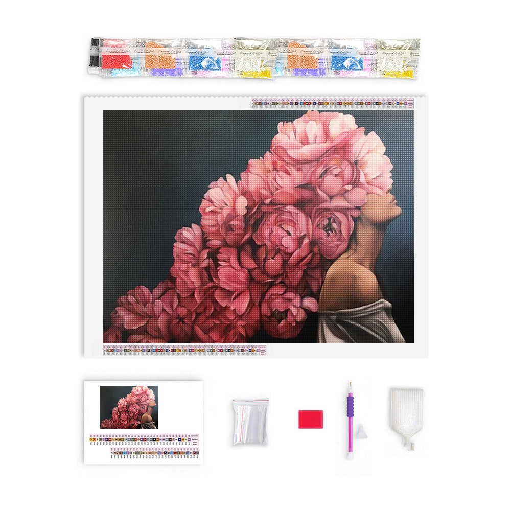 Petal Girl Diamond Painting