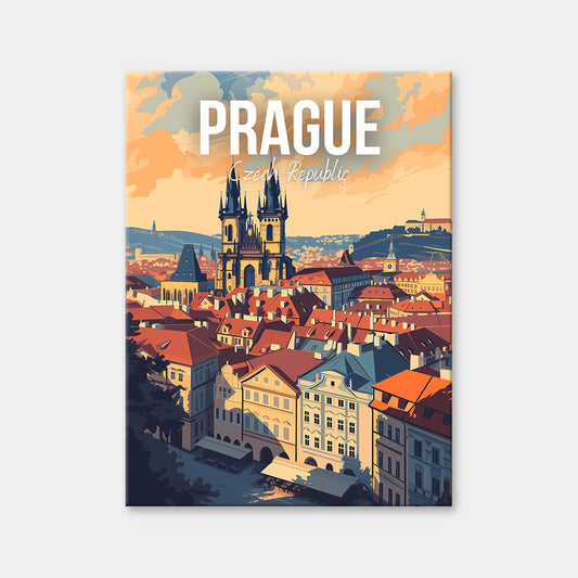 Prague Czech Republic Cityscape Diamond Painting