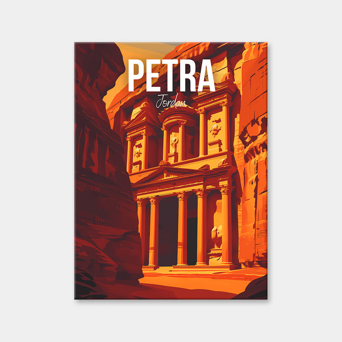 Diamantmalerei im Stadtbild von Petra, Jordanien
