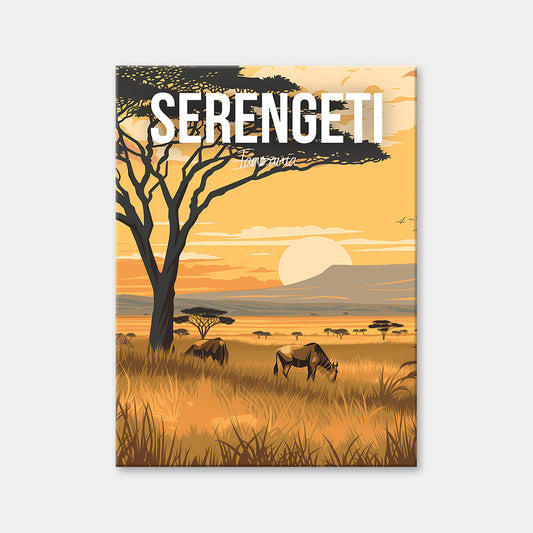 Serengeti National Park Tanzania Cityscape Diamond Painting