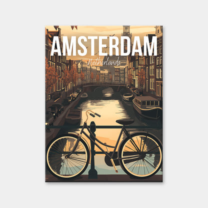 Amsterdam Netherlands Cityscape Diamond Painting