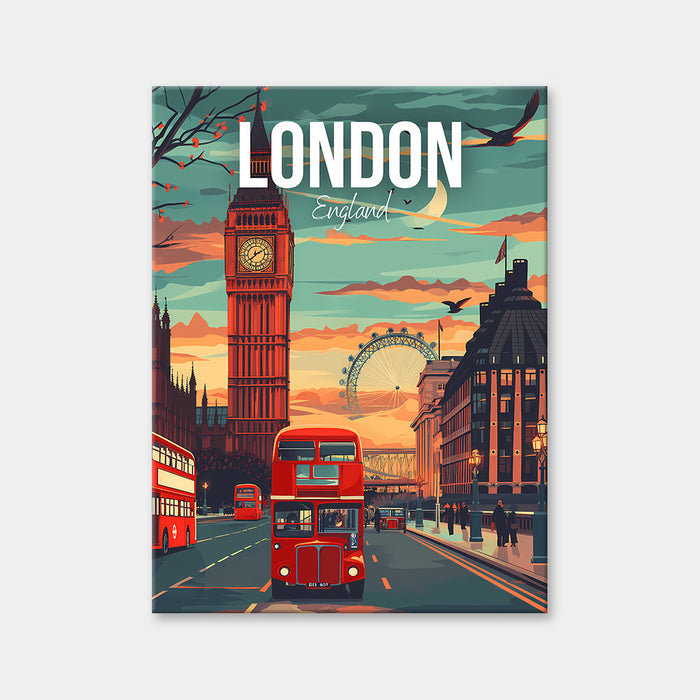 Diamantmalerei mit Stadtbild von London, England