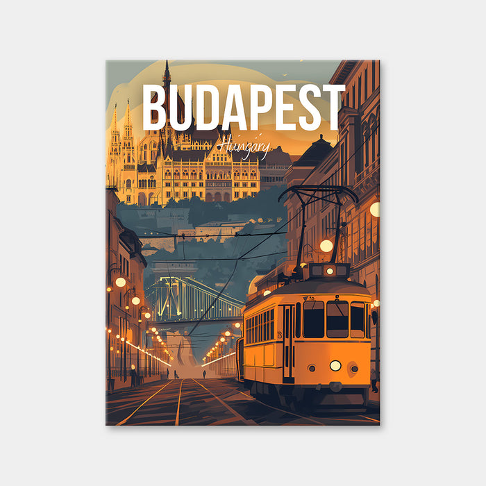 Diamantmalerei mit Stadtbild von Budapest, Ungarn