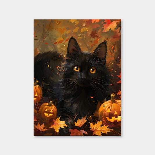 Spooky Black Cat Diamond Painting