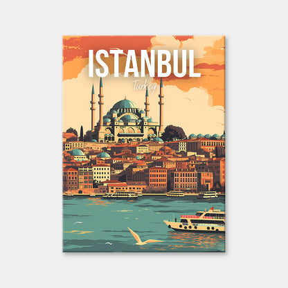 Istanbul Turkey Cityscape Diamond Painting