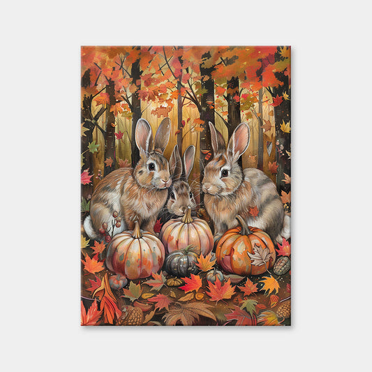 Bunny Family Diamond Painting