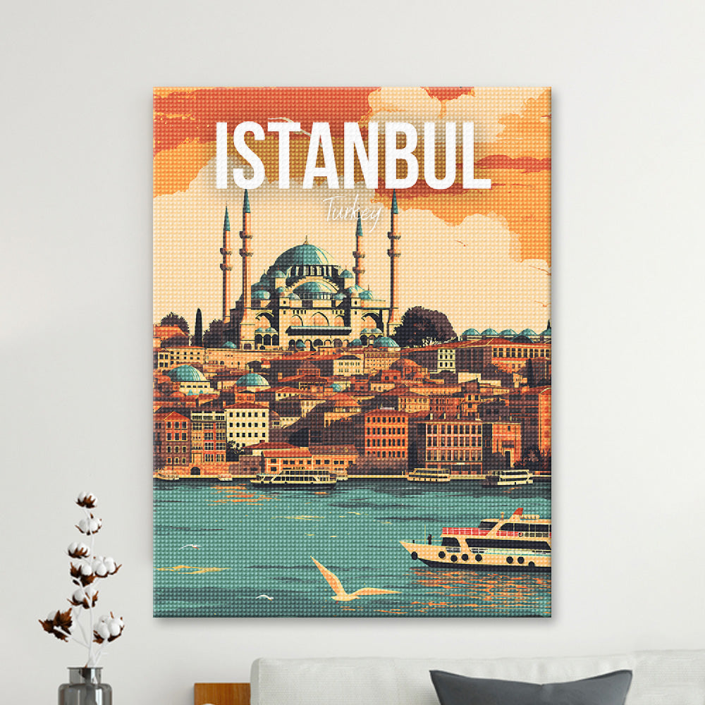 Istanbul Turkey Cityscape Diamond Painting