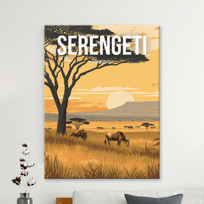 Serengeti National Park Tanzania Cityscape Diamond Painting