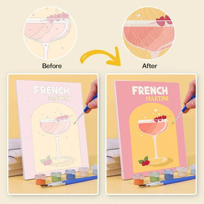 Steaming Cocoa | Mini Paint by Numbers Kit