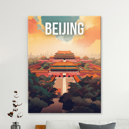 Beijing China Cityscape Diamond Painting