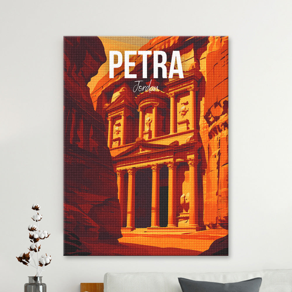 Petra Jordan Cityscape Diamond Painting