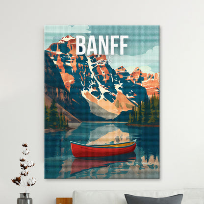 Banff Canada Cityscape Diamond Painting