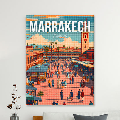 Marrakech Morocco Cityscape Diamond Painting