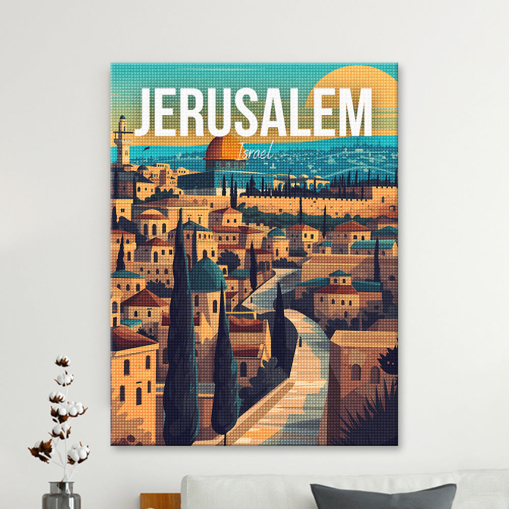 Jerusalem Israel Cityscape Diamond Painting