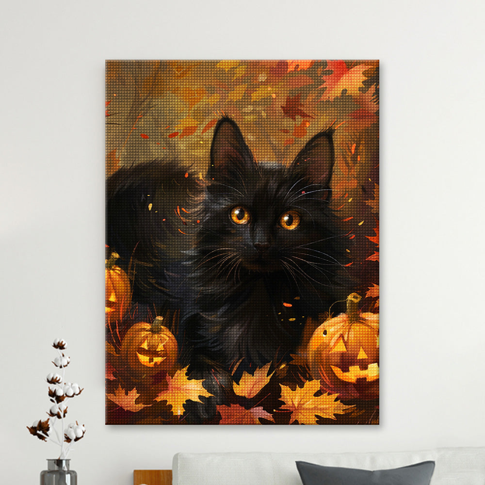 Spooky Black Cat Diamond Painting