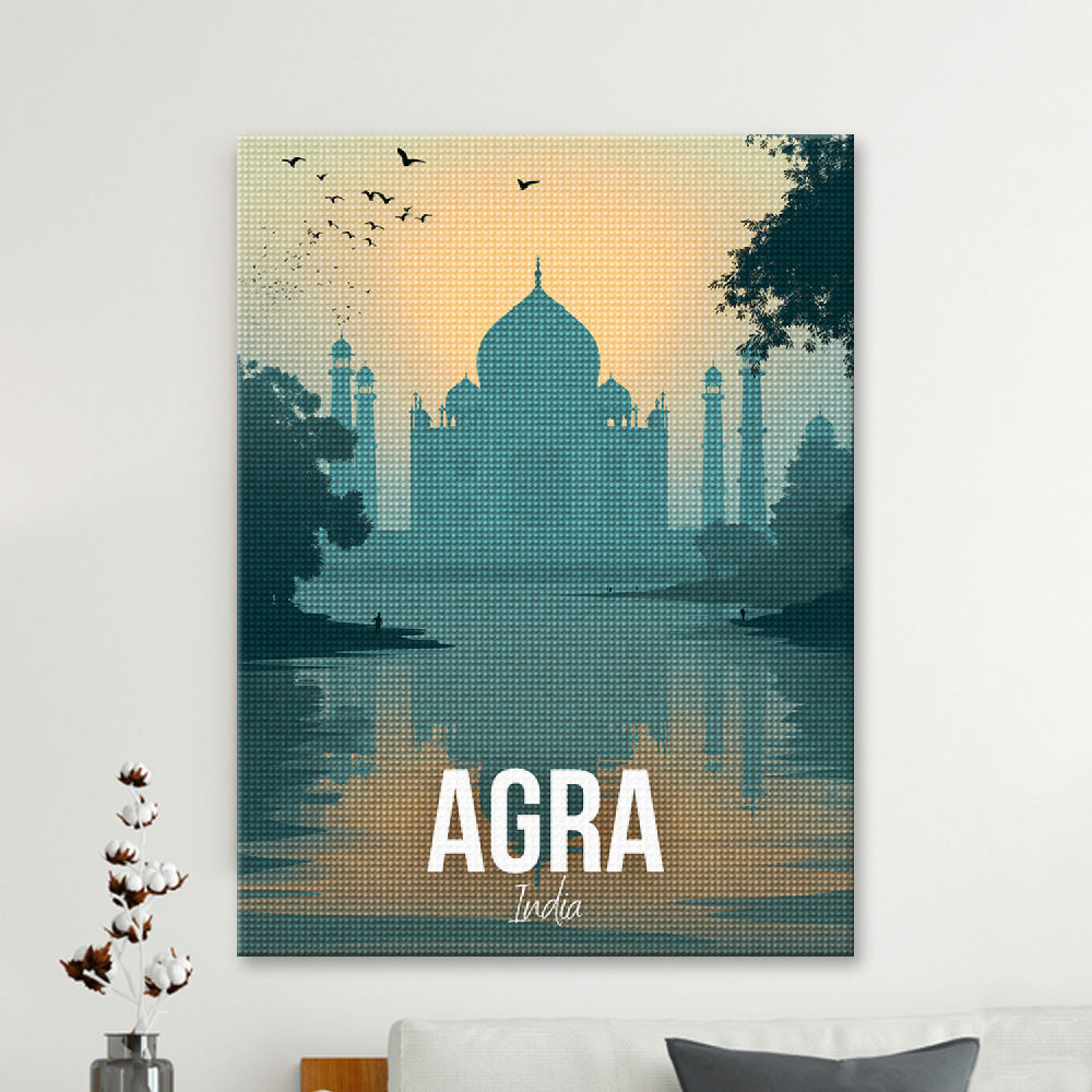 Agra India Cityscape Diamond Painting