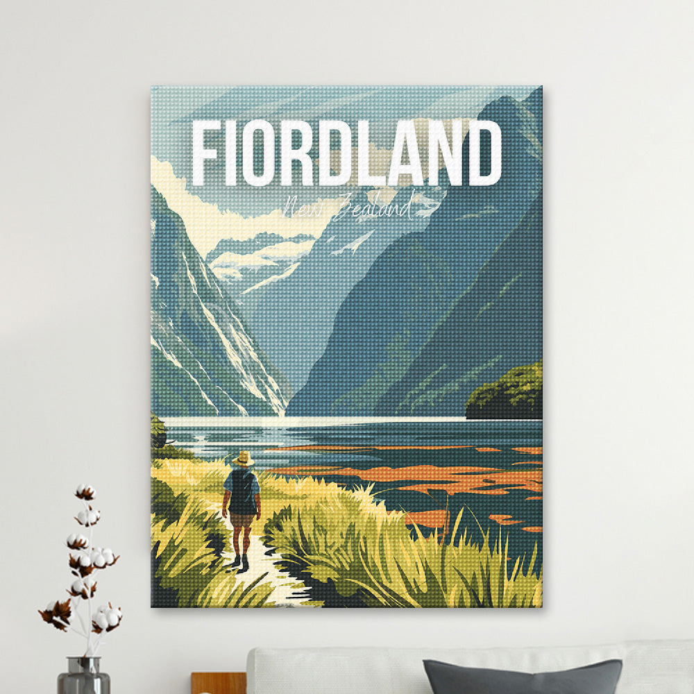 Fiordland New Zealand Cityscape Diamond Painting