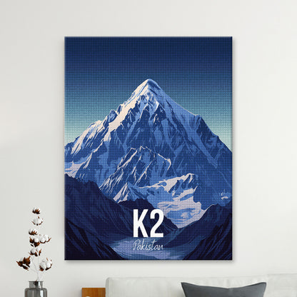 K2 Pakistan Cityscape Diamond Painting