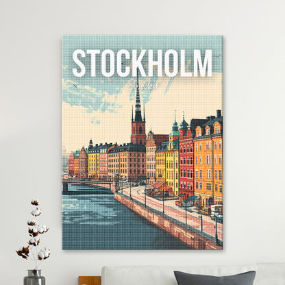 Stockholm Sweden Cityscape Diamond Painting