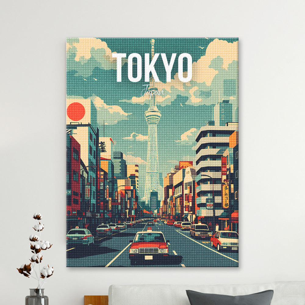 Tokyo Japan Cityscape Diamond Painting