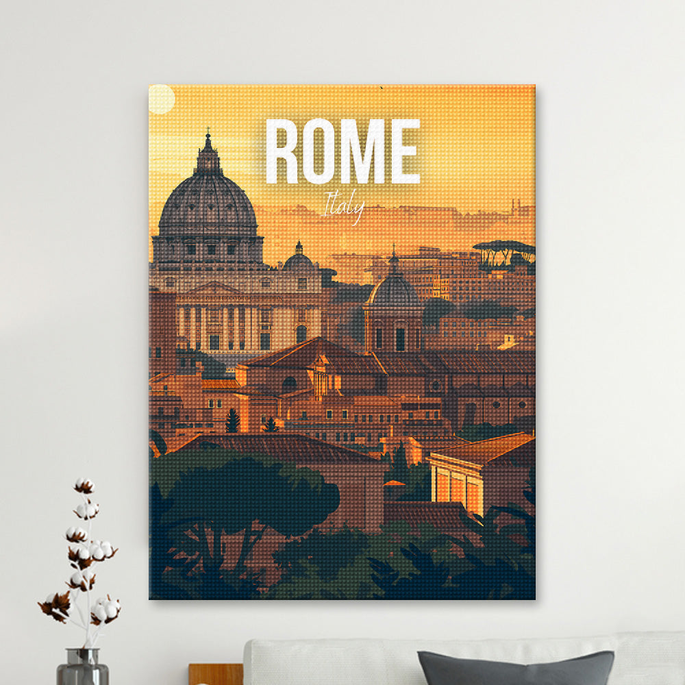 Rome Italy Cityscape Diamond Painting